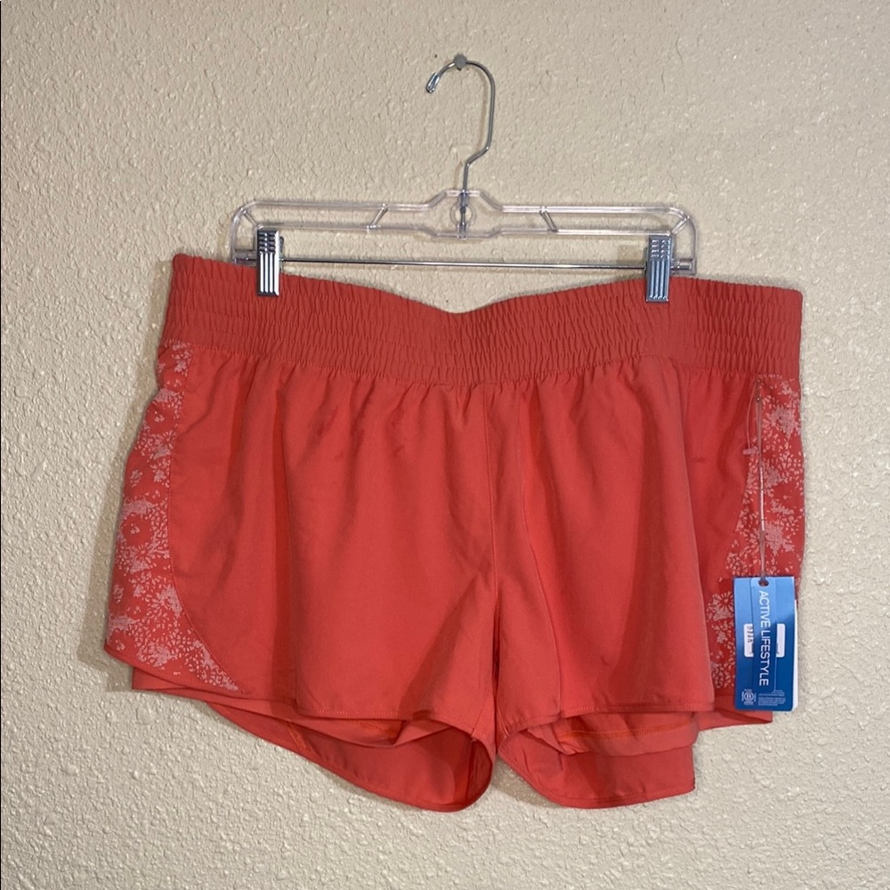 NWT MPG Women's Coral Athletic Shorts Size XXL